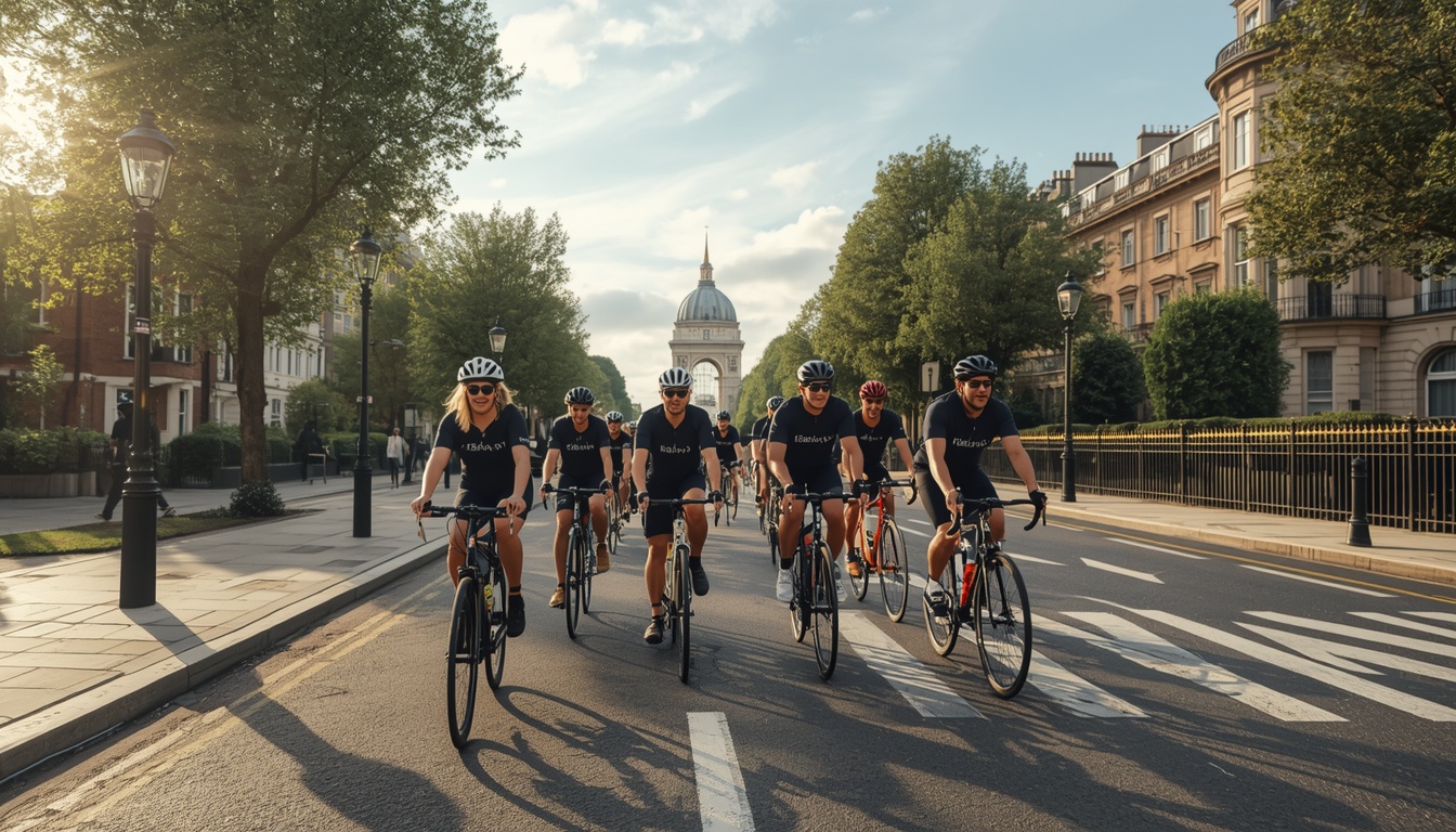 Tendonsenergy group cycling ride through London